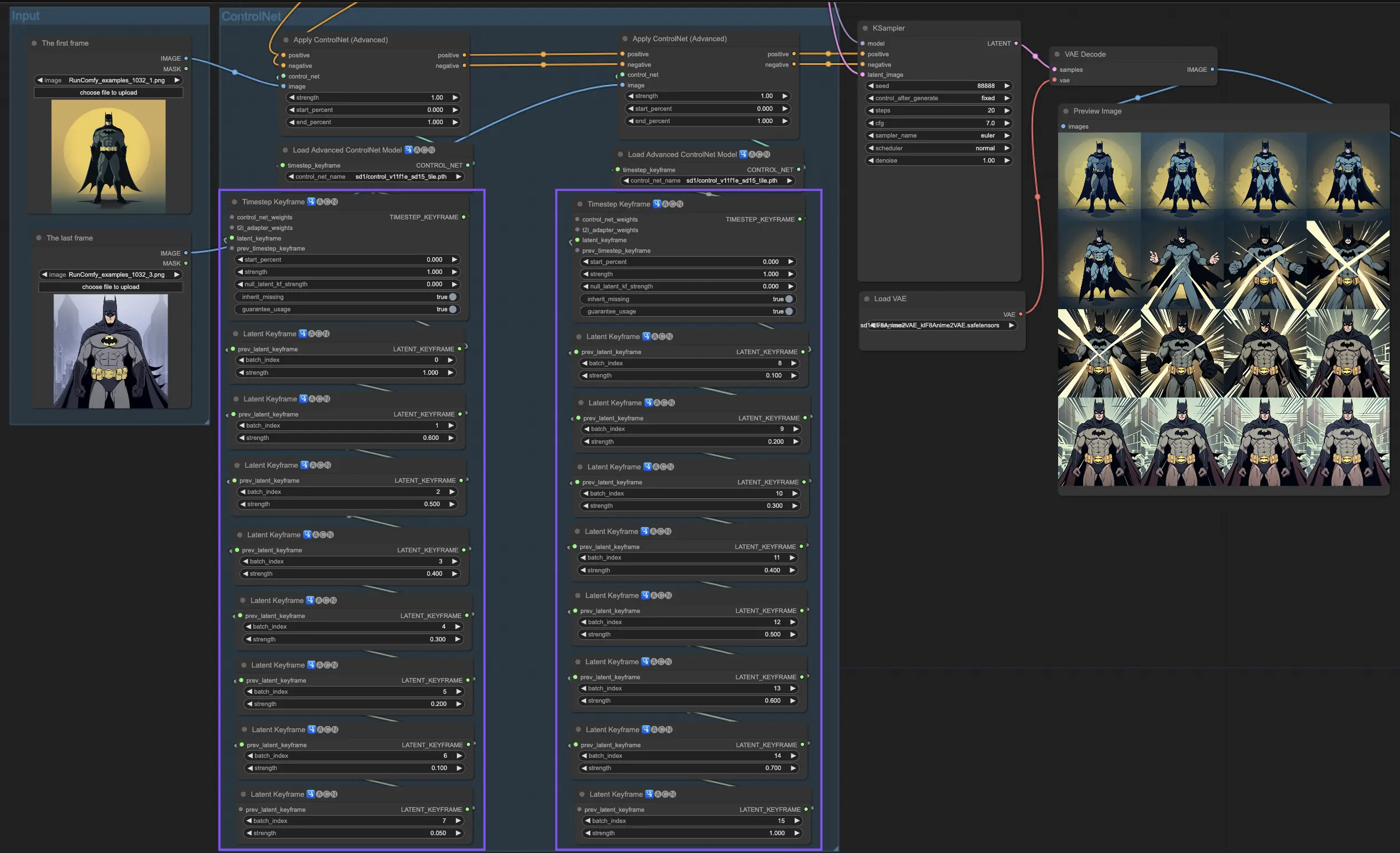 ControlNet TimeStep KeyFrames